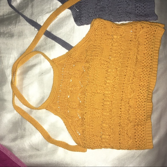 2 Halter Crop Crochet Tops - Picture 5 of 6